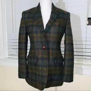 Ralph Lauren plaid wool blazer